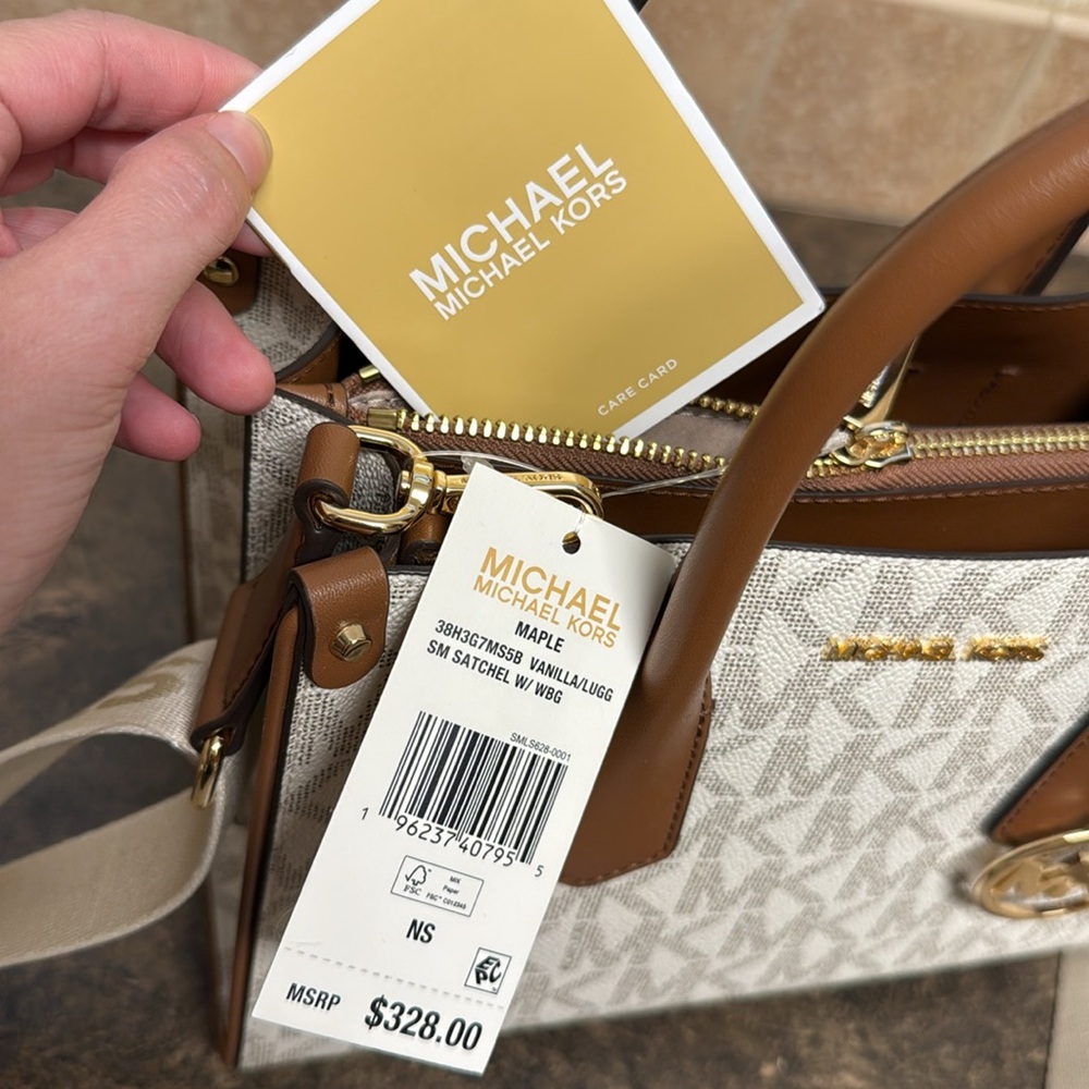 Michael Kors Brown and Cream Women's Bag NWT - Picture 4 of 4
